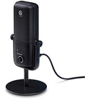 Elgato Wave:3 Premium USB Condenser Microphone and Digital Mixer for Streaming, Recording, Podcasting - Clipguard, Capacitive Mute, Plug & Play for PC / Mac