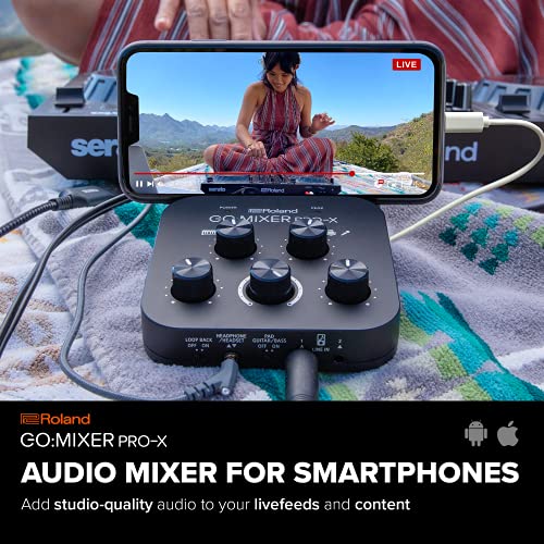 Roland GO:MIXER PRO-X Audio Mixer for Smartphones