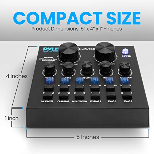 Mini Audio Interface Podcast Mixer Sound Card for Live Streaming