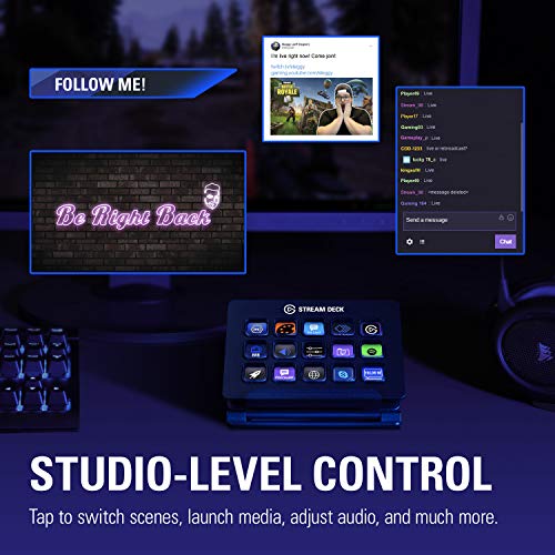 Elgato Stream Deck | Live Content Creation Controller with 15 Customizable LCD Keys