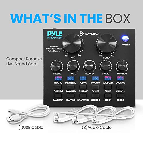 Mini Audio Interface Podcast Mixer Sound Card for Live Streaming