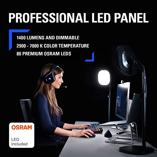 Elgato Key Light Air | Professional 1400 lumens Desk Light for Streaming