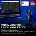 Elgato Wave:3 Premium USB Condenser Microphone and Digital Mixer for Streaming, Recording, Podcasting - Clipguard, Capacitive Mute, Plug & Play for PC / Mac