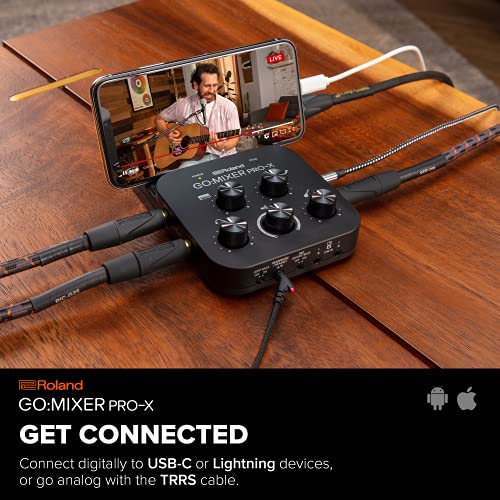 Roland GO:MIXER PRO-X Audio Mixer for Smartphones