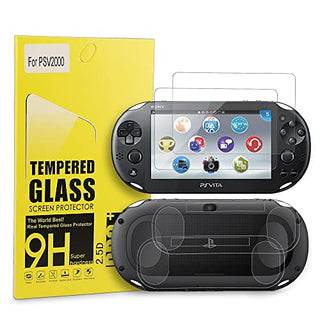 PS Vita 2000 Screen Protector, 9H Tempered Glass Front